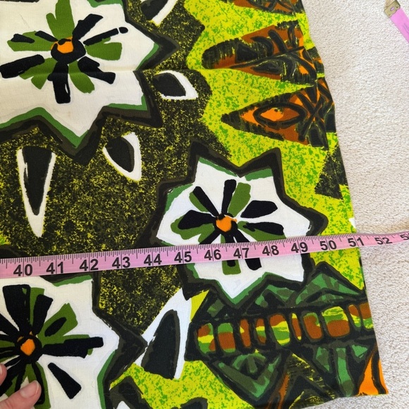 Vintage Rai Nani 70s Colorful Aloha Maxi Dress Hawaiian Sz 14 - Picture 13 of 13